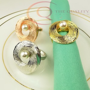 Anillos Decorativos de Metal para Servilletas de Mesa, Estilo Lujoso para Bodas y Celebraciones - Product Image 2