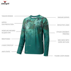 Pas cher Prix Sublimation Chemises De Pêche À Séchage Rapide Respirant Vêtements À Manches Longues Hommes Léger Glace Cool Chemises De Pêche - Product Image 3
