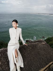 เสื้อแจ็คเก็ตสตรีขายร้อนจูดี้ประดับเสื้อแจ็คเก็ตตัดเป็นมิตรกับสิ่งแวดล้อมผ้าย่นผ้าฝ้ายอินทรีย์ผู้ส่งออกเสื้อผ้า - Product Image 3