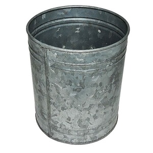 Nordic Metal Flower <b>Plant</b> Galvanized Planter Galvanized Metal Indoor Outdoor Decorative Planter With <b>Stand</b> Metal Planter <b>Pot</b> - Product Image 3