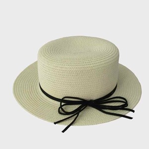 Chapeau d'été chaud pour enfants avec logo personnalisé chapeau de paille naturel à large bord de haute qualité produit chaud à un prix bon marché - Product Image 2