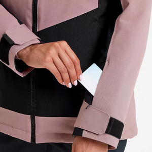 Conjunto de esquí ajustado para mujer, traje de invierno para exteriores, cortavientos, impermeable, con cremallera y aislamiento térmico para snowboard. - Product Image 5