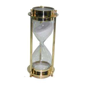 Promotional Item Metal Item Table Brass Item Unique Design Nautical Brass <b>Hourglass</b> Maritime Sand Timer Compass Good Quality - Product Image 2