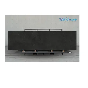 Metalen Zwart Porseleinen Tegels Maat 80X300Cm Vloerbekleding Wandbekleding Indoor Outdoor Ontwerp Beste In India Morbi