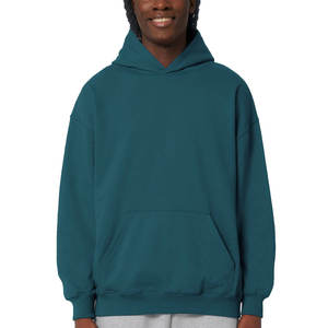 Sweat à capuche ample pour homme, en molleton premium 100 % coton, coupe lourde, écologique et coupe-vent - Product Image 5