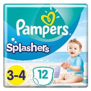 Todos los tamaños disponibles para los pañales de natación Pampers Splashers, de algodón, con protección 3D contra fugas, suaves y transpirables, a precio de descuento. - Product Image 6