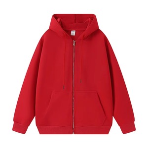 Venta al por mayor de calidad superior de los hombres de gran tamaño cremallera Sudadera con capucha Venta caliente comodidad de algodón personalizado Logo bordado Diseño - Product Image 6