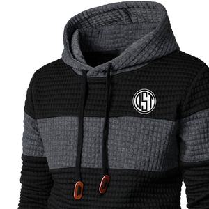 Top hommes décontracté 100% coton sweats à capuche confortable Stretch cordon poche à la mode grande taille poids lourd pull à capuche et sweats - Product Image 4