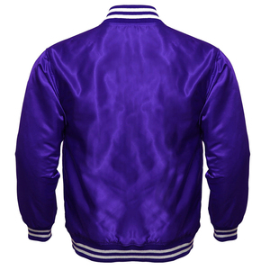 Lettre de mode personnalisée brodée en satin de soie Vestes de basketball pour hommes/Vestes Letterman/Vestes de baseball - Product Image 6