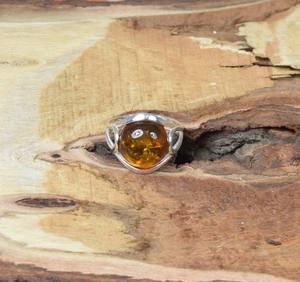 Anillo clásico de joyería para mujer, joyería de estilo bohemio de Plata de Ley 925, piedra preciosa ámbar, anillo hecho a mano, regalo para esposa - Product Image 4