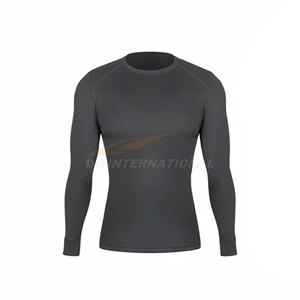 Traje de entrenamiento MMA Rash Guard, camisa de compresión personalizada para hombre, manga larga y pantalones Capri, ropa deportiva, gimnasio, Fitness, conjunto de agarre - Product Image 2