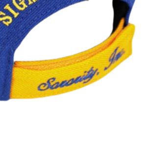 Sigma แกมมา Rho sgrho หมวกแก๊ปสโมสรสีทองสีน้ำเงิน20ผ้าขนสัตว์80คริลิคปักหมวกเบสบอลปรับได้ด้านหน้าด้านหลัง22 - Product Image 6