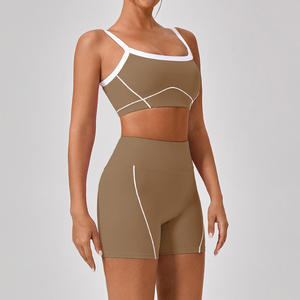 Women's Yoga <b>Shorts</b> High Waist Four-Way Stretch <b>Compression</b> Lightweight Solid Pattern Quick Dry Breathable Customizable Size - Product Image 1