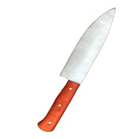 Couteau de cuisine à manche en bois naturel en Damas et acier inoxydable VG10 utilisé comme couteau de chef couteau à trancher couperet à viande et skinner
