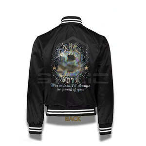 Hecho en el mejor material de poliéster Chaquetas de satén de diamantes de imitación Chaquetas de invierno de satén hechas en Pakistán transpirables de secado rápido - Product Image 3