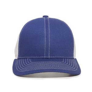 Vente en gros de casquette de camionneur en mousse de qualité supérieure 5 panneaux en maille unie impression professionnelle personnalisée logo de broderie style formel corde de laine - Product Image 5