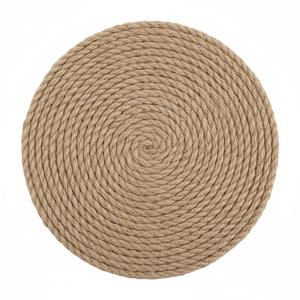 Trending Hand Woven Jute Seagrass Round <b>Placemat</b> and Coaster Set Eco Friendly Natural Home <b>Table</b> Decor Wholesale Export - Product Image 1