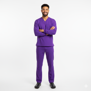 Conjuntos de Uniformes Médicos para Hombre, Tejido Transpirable y Ligero, Ajuste Cómodo, Costuras Duraderas, Perfectos para Uso Diario en el Trabajo Médico - Product Image 4