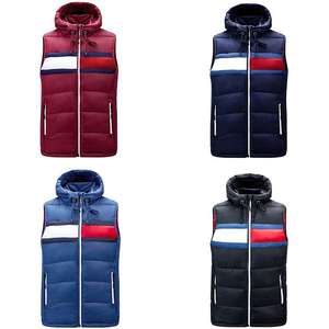 Hommes de haute qualité couleurs personnalisées demi-manches bouffantes matelassé bulle veste gilets prix de gros - Product Image 6
