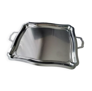 Bandeja DE SERVICIO DE ACERO INOXIDABLE simple con forma rectangular para uso en hoteles, vajilla y comida, bandeja para aperitivos de buena calidad - Product Image 2