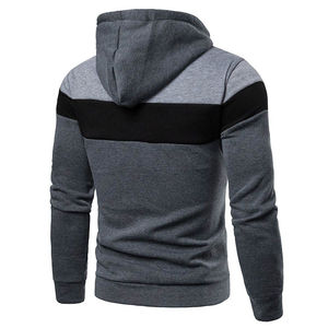 Sweats à capuche pour hommes pour une coupe confortable à manches longues motif solide vêtements d'hiver meilleur design sweats à capuche en gros - Product Image 5