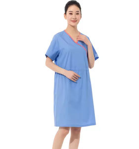 Robes d'hôpital OEM à séchage rapide, respirantes, personnalisables (couleurs et logo) / Nouvelle Arrivée Tissu peigné de haute qualité pour usage hospitalier - Product Image 2