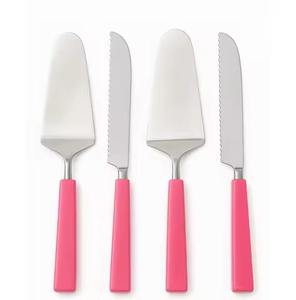 Elegante Juego de Cuchillo y Espátula para Pastel con Mango Beige, Herramientas Duraderas y Ecológicas de Primera Calidad para Cortar Pasteles de Boda - Product Image 5