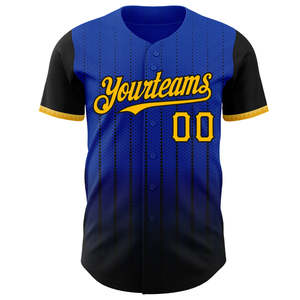 เสื้อเบสบอลของแท้ผ้าแห้งเร็วระบายอากาศได้ดีออกแบบทีมได้ตามต้องการ - Product Image 5