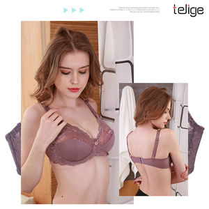 Soutien-gorge en dentelle ultra-mince transparent et respirant pour femmes, soutien-gorge à armatures ajustable, <span class=keywords><strong>lingerie</strong></span> - Product Image 5