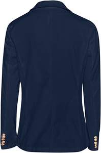 ชุดสูทเบลเซอร์แขนยาวสีพื้นแบบกระดุมเดียวสำหรับผู้หญิง ผ้าระบายอากาศดี รุ่นปี 2026 - Product Image 6