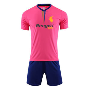 Conjunto de ropa deportiva de fútbol de alta calidad para hombres, niños, mujeres, camiseta de fútbol, uniformes, logotipo impreso con cuentas, nombre, camisa, pantalones cortos, traje - Product Image 1