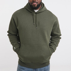 Wholesale Men's Premium 100% Cotton Regular Fit Solid Pocket Sport <b>Hoodie</b> Winter Drop Shoulder Pullover Embroidered <b>Fleece</b> - Product Image 5