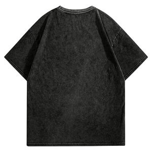 Vente en gros de t-shirts surdimensionnés de haute qualité personnalisés 305G 100% coton à manches courtes et à épaules tombantes t-shirts de rue personnalisés pour hommes - Product Image 5