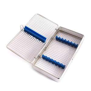 Caja de Almacenamiento de Instrumentos Dentales Manuales Astrin, Juego de 7 Piezas, Bandeja de Esterilización de Malla de Alambre de Acero Inoxidable, Certificación CE - Product Image 5