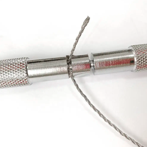 Instrumento de descornado de alambre de sierra con mango de acero inoxidable, removedor de cuerno de ternero veterinario, descornador de alambre de sierra, Sutter OB - Product Image 4