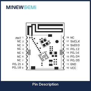 Bluetooth 5.0 Ultra-Low Power MS46SF1-nRF52805 Master-Slave UART PCB Ble Module Price Without Crystal Oscillator - Product Image 5