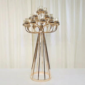 20181227-6 Nouveau <span class=keywords><strong>design</strong></span> <span class=keywords><strong>de</strong></span> <span class=keywords><strong>centre</strong></span> <span class=keywords><strong>de</strong></span> <span class=keywords><strong>table</strong></span> en cristal doré pour les mariages - Product Image 1