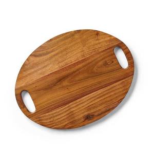 Plateau ovale moderne en acacia, écologique, pour cadeaux d'affaires - Product Image 2