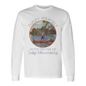 Camiseta Vintage de Manga Larga de Lake Minnetonka Purifica tu Alma en las Aguas - Artículo Promocional - Product Image 2