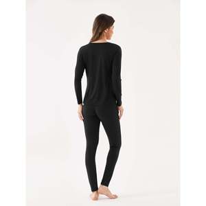   Conjunto de Ropa Interior Térmica de Bambú para Mujer, Suave y Cálida, Estilo Básico para Invierno - Product Image 4