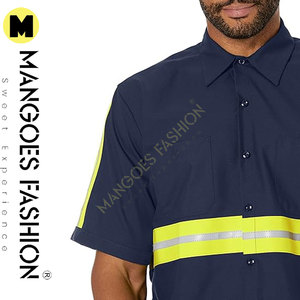 Camisa Técnica de Manga Larga de Algodón Unisex de Alto Rendimiento, Uniformes de Mecánico, Ropa de Trabajo, Color Personalizado, Logotipo, Serigrafía de Alta Calidad - Product Image 3