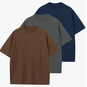 Precio al por mayor, camiseta para hombre, camisetas de algodón para hombre, camisetas deportivas sólidas básicas holgadas de manga corta con cuello redondo Unisex - Product Image 4