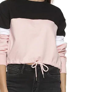 Meilleure qualité personnalisée coréenne femmes imprimé pullover sweats décontracté à capuche hiver sweats avant usine prix de gros - Product Image 3