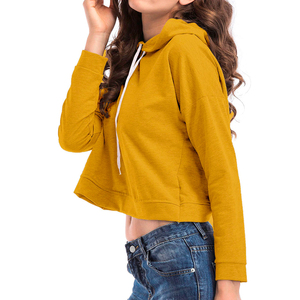 เสื้อฮู้ดผู้หญิงแบบสวมหัว OEM ODM รับทำโลโก้ สีพื้น ผ้าฝ้าย 100% แขนยาว ผลิตจากโรงงาน จำหน่ายในราคาถูก MOQ ต่ำ - Product Image 5