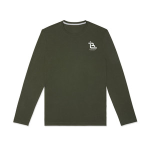 Camiseta de Manga Larga para Hombre, Elegante, de Color Sólido, Informal, de Moda, Tejido de Algodón Suave, Fabricante OEM - Product Image 1