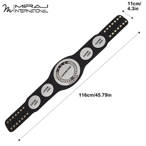 Wholesale 2025 Custom PU Leather High Waist Fighting <b>Belts</b> High Quality Durable Easy Wear OEM Service Martial Arts Equipment - Product Image 3