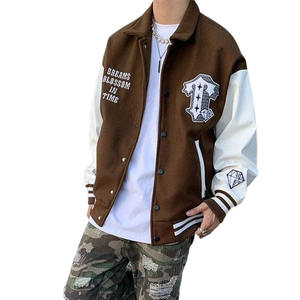 แจ็กเก็ตฤดูหนาวแบบสั่งตัดสำหรับผู้ชายเสื้อแจ็กเก็ตเบสบอลทรงหลวมสำหรับใส่ไปวิทยาลัย - Product Image 6