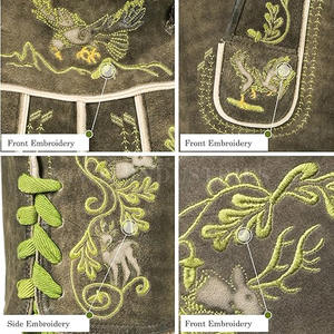 Custom Made Bavarian <b>Leather</b> <b>Shorts</b> Solid Color Cargo Style with Digital Printing New Style for Sale Made in Pakistan - Product Image 6