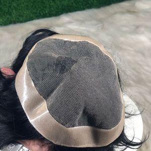 Parche Capilar Completo de Encaje para Hombre, Estilo Los Ángeles, con Cabello Remy Indio de Alta Calidad, Textura de 28 mm, Diseño de Base Media - Product Image 2