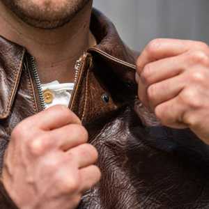 Chaqueta de Cuero Genuino de Oveja y Vaca, Transpirable, Estilo Vintage, para Hombre, Resistente al Viento, Otoño, Sialkot - Product Image 6